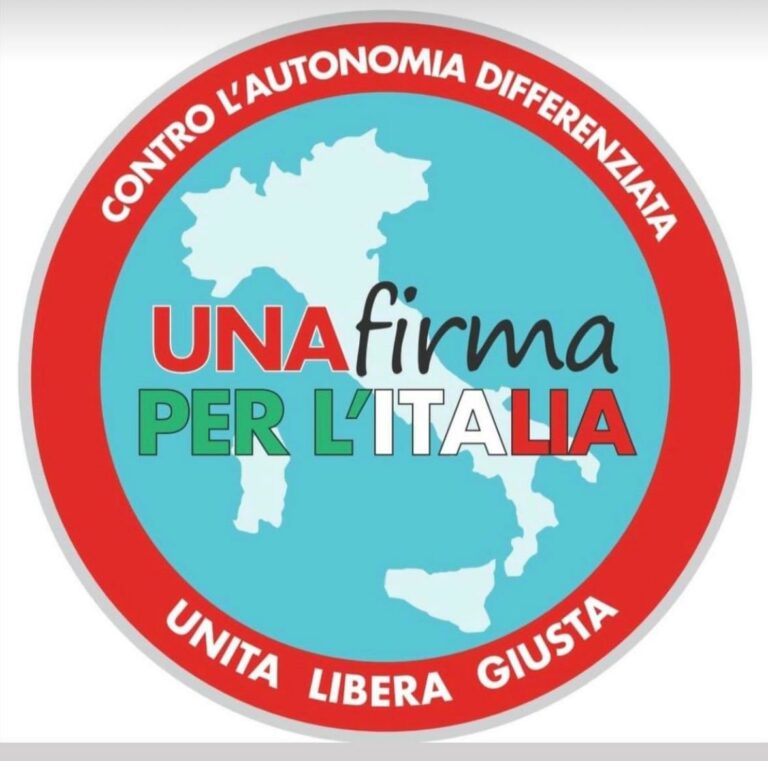 Una firma per l’Italia, contro l’autonomia differenziata